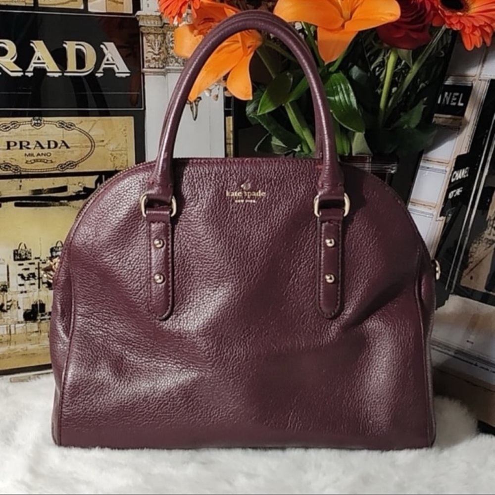 Kate Spade Plum Leather Satchel